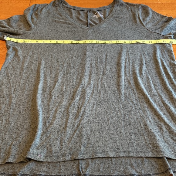 Lane Bryant Womens Size 22/24 Olive Green V-Neck Soft Long Sleeve Tunic T-Shirt - Picture 8 of 12